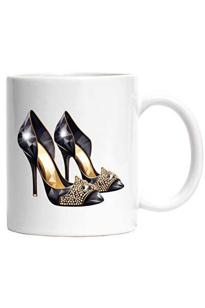 StoryGift Romania Cana cu niste pantofi cu toc | scumpi | ilustratie | pietre...