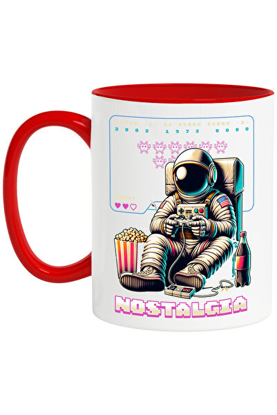 StoryGift Romania Cana cu Astronaut In Costum Jucandu-se Jocuri Video Text No...
