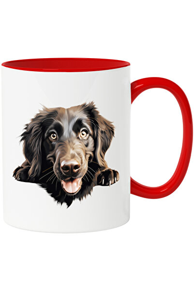 StoryGift Romania Cana cu un caine jucaus | ilustratie | maro inchis | pentru...