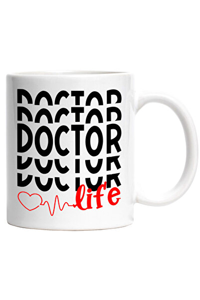 StoryGift Romania Cana cu inimioara si textul "Doctor life" - viata de doctor...