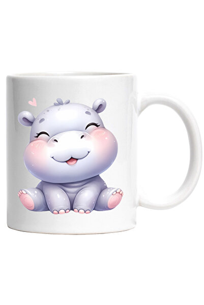 StoryGift Romania Cana cu o femela hipopotam micuta | imbujorata | inimioara ...