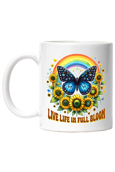 StoryGift Romania Cana cu mesajul "Live life in full bloom", traieste viata, ...
