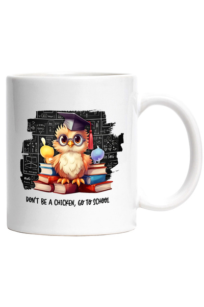 StoryGift Romania Cana cu o bufnita cu ochelari | tocilara | palarie de absol...