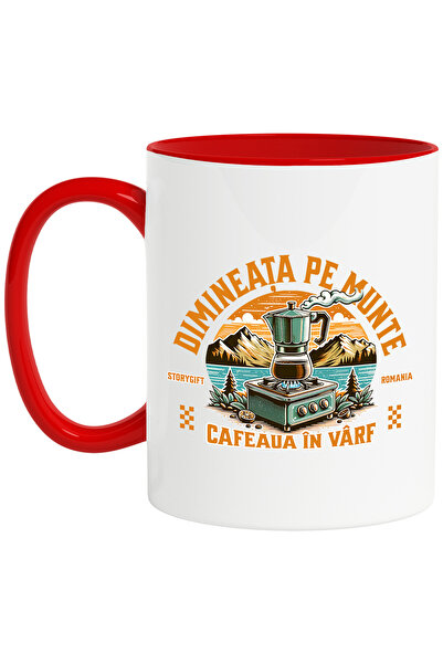 StoryGift Romania Cana dimineata pe munte cafea in varf drumetie natura, 330m...