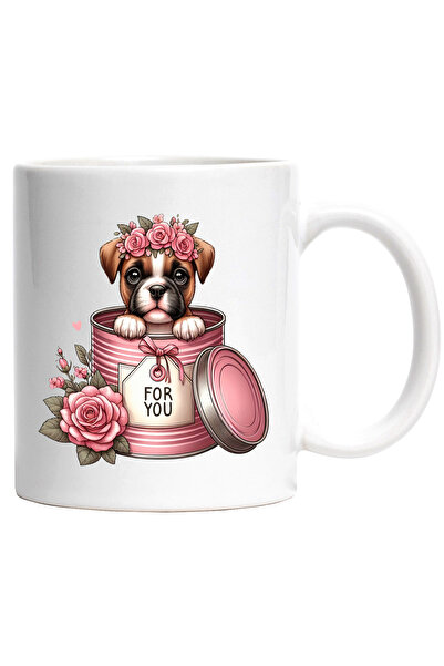 StoryGift Romania Cana cu un catelus timid care iese dintr-o conserva | ilust...