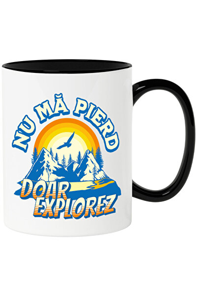 StoryGift Romania Cana cu View Montan Text Nu Ma Pierd Doar Explorez Padure N...