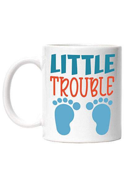 StoryGift Romania Cana cu urme de pasi si textul "Little trouble" - o mica pr...