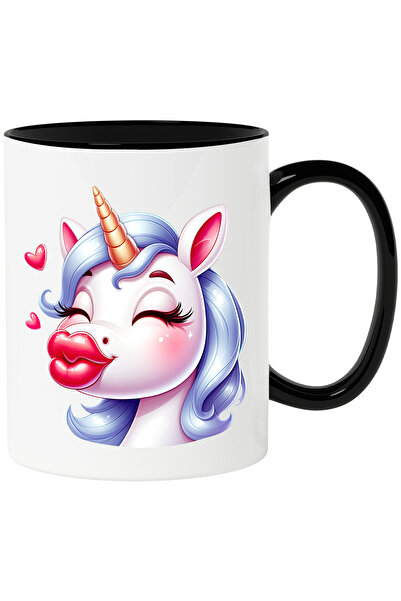 StoryGift Romania Cana cu o femela unicorn care da un pupic | ilustratie | fe...