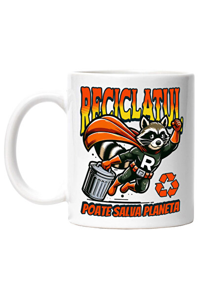 StoryGift Romania Cana reciclatul animal super-erou salveaza planeta, 330ml, ...