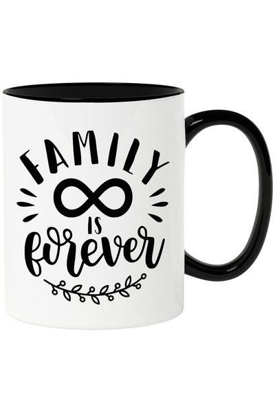 StoryGift Romania Cana cu semnul infinitului si textul "Family is forever" - ...