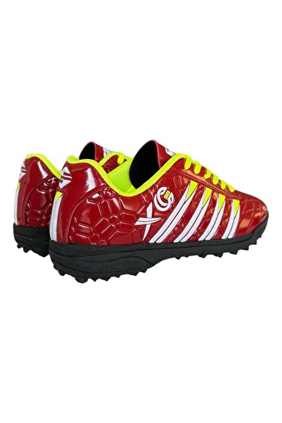 Liger Men's Football Shoes - Astroturf and Field Red and Yellow