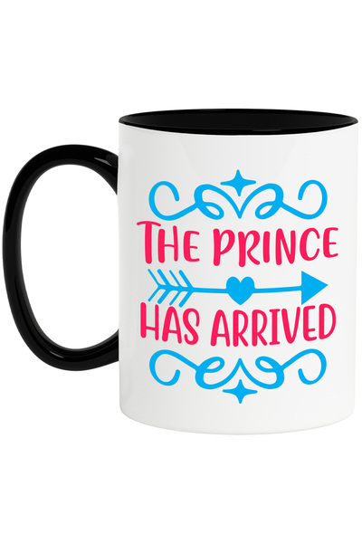 StoryGift Romania Mug with an arrow and the message "The prince has arrived" ...