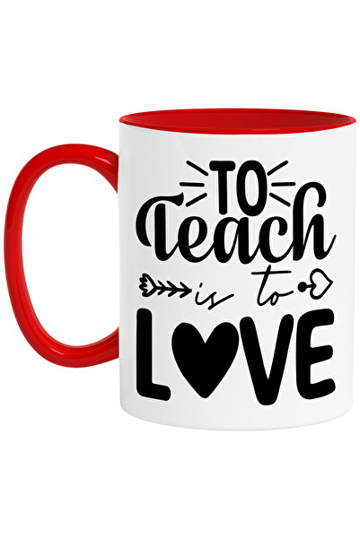 StoryGift Romania Cana cu inimioara si textul "To teach is to love" - sa inve...