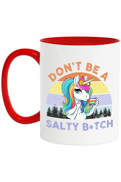 StoryGift Romania Cana cu un unicorn care arata un semn obscen cu mesajul "Do...