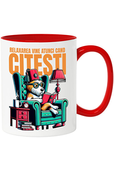 StoryGift Romania Cana cu Caine Intelectual citind Reaxare Vine Cand Citesti,...