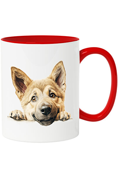 StoryGift Romania Cana cu un catel fericit | ilustratie | maro deschis | anim...