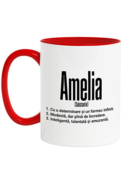 StoryGift Romania Cana Cu Numele Amelia, si Mesaj Motivational, Determinare, ...