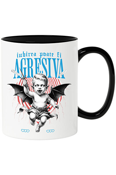 StoryGift Romania Cana cu Bebe Cu aripi Diavol Si Cutit Text Iuirea Poate Fi ...