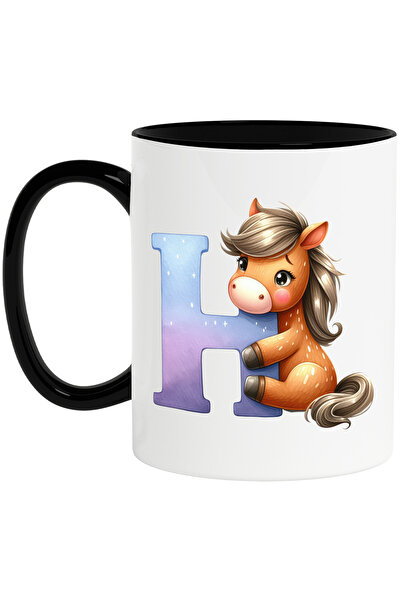 StoryGift Romania Cana cu un calut cu litera "H", ilustratie, pentru copii, s...