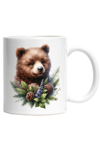 StoryGift Romania Cana cu un ursulet brun | ilustratie | animalut salbatic | ...