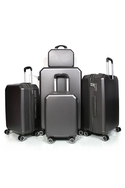 MORANO Murano 5-Piece Luggage Set with Expandable Zipper and Spinner Wheels, 30/26/22/18/12 Inch
