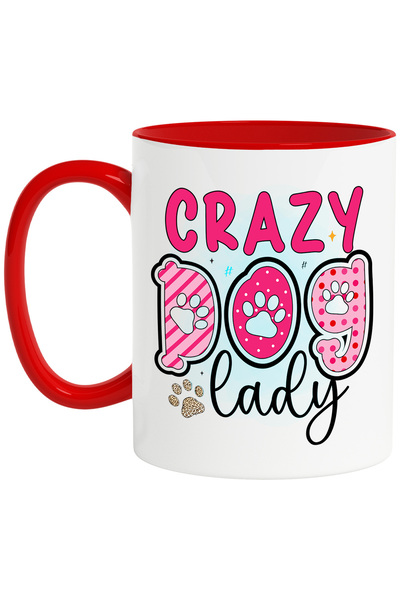 StoryGift Romania Cana cu mesajul "Crazy Dog Lady", caine, animal de companie...