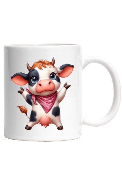 StoryGift Romania Cana cu o vacuta uimita | ilustratie | semnalizeaza ca nu s...