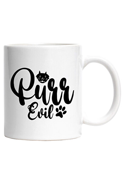 StoryGift Romania Cana pentru cei care au pisici rele cu textul "Purr evil" c...