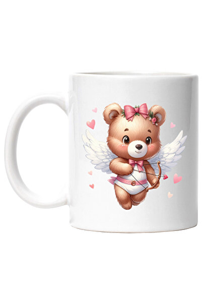 StoryGift Romania Cana cu un ursulet Cupidon | ilustratie | trage cu arcul | ...