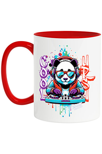 StoryGift Romania Cana ursul cool dj panda ochelarii de soare distractie, 330...