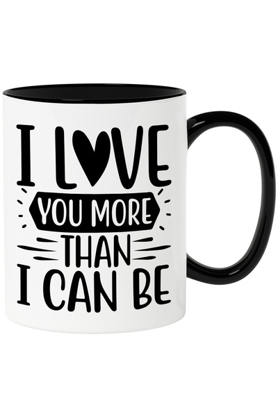 StoryGift Romania Cana pentru cei indragostiti care isi iubesc iubitele enorm cu Maner Negru, Cu Maner Negru