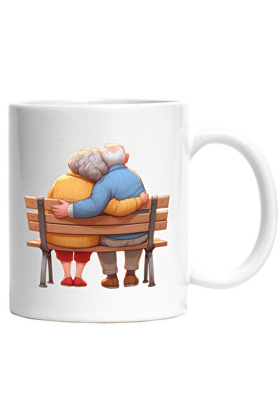 StoryGift Romania Cana cu o bunicuta si un bunic | ilustratie | stau pe banca...