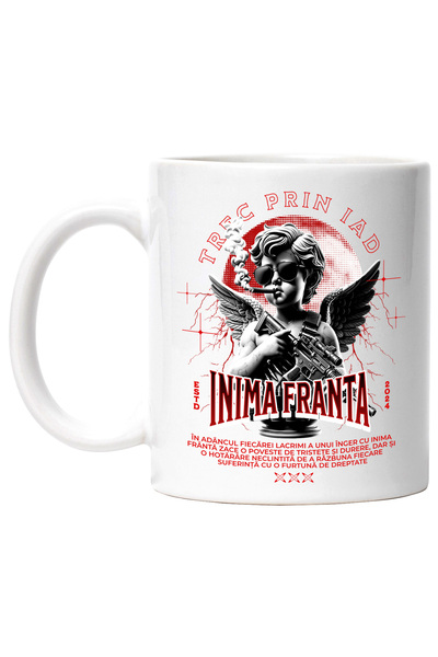 StoryGift Romania Cana Inger cu Inima Franta - Trec Prin Iad, 330ml, Ceramic ...