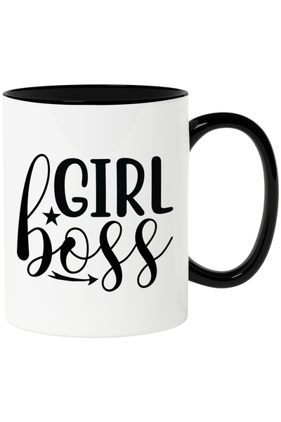 StoryGift Romania Cana cu o steluta si textul in engleza "Girl boss" - fata s...