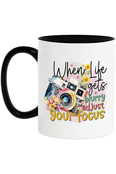 StoryGift Romania Cana cu aparat de fotografiat cu mesajul "When life gets bl...