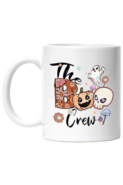 StoryGift Romania Cana cu mesajul "The boo crew", ilustratie, Halloween, sarb...