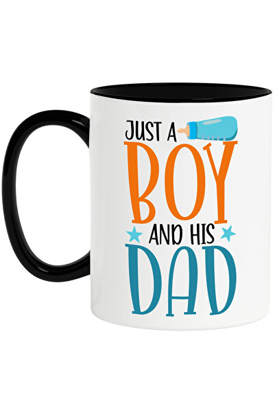 StoryGift Romania Cana cu textul in engleza "Just a boy and his dad" - doar u...