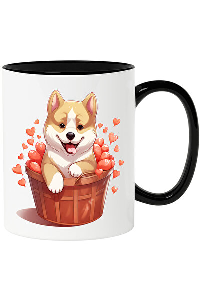 StoryGift Romania Cana cu un catel vesel care sta intr-un cos | ilustratie | ...