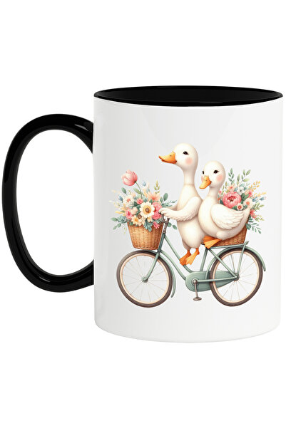 StoryGift Romania Cana cu 2 rate care se plimba cu bicicleta | ilustratie | c...