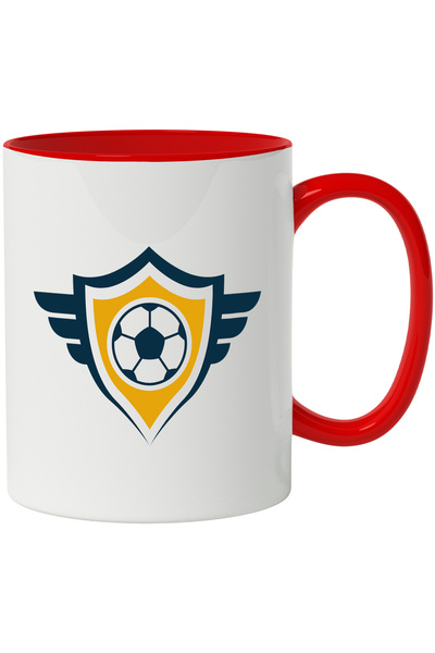 StoryGift Romania Cana Cu Scut, Aripi, Minge, Football, Multicolor 330 ml, Ce...