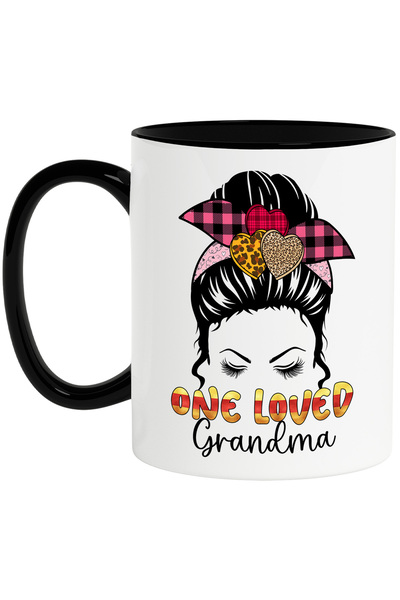 StoryGift Romania Cana cu mesajul "One loved grandma", ilustratie, familie, r...