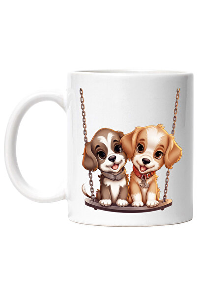 StoryGift Romania Cana cu 2 catei care se dau in leagan | ilustratie | amici ...