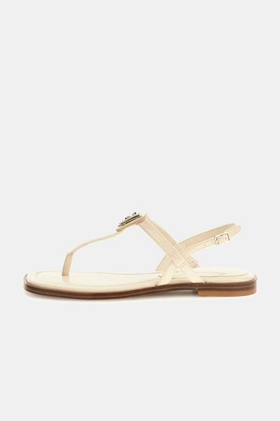 Guess Sandale cremă pentru femei Rainy4 Fljra4paf21-cream