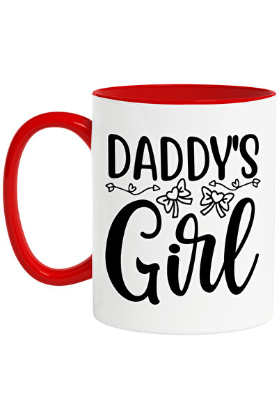 StoryGift Romania Mug with heart bows and the text "Daddy's girl" - father's ...