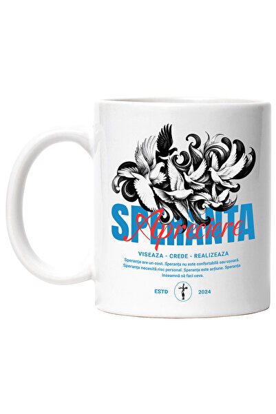 StoryGift Romania Cana Prumbeii Sperantei - Apreciere, 330ml, Ceramic cu Mane...