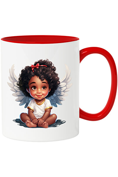 StoryGift Romania Cana cu o fetita de culoare | ilustratie | aripi de ingeras...