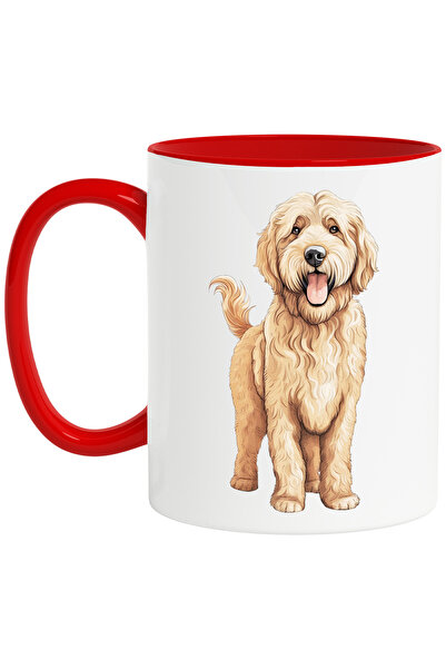 StoryGift Romania Cana cu un catel blanos | ilustratie | limba scoasa | vesel...