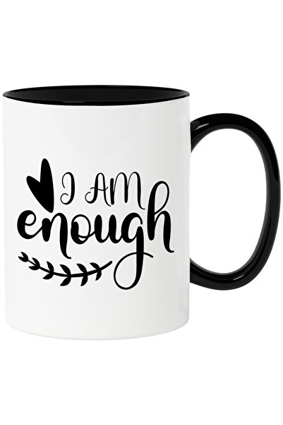 StoryGift Romania Cana cu inimioara si cu mesajul "Eu sunt de ajuns" cu Maner...