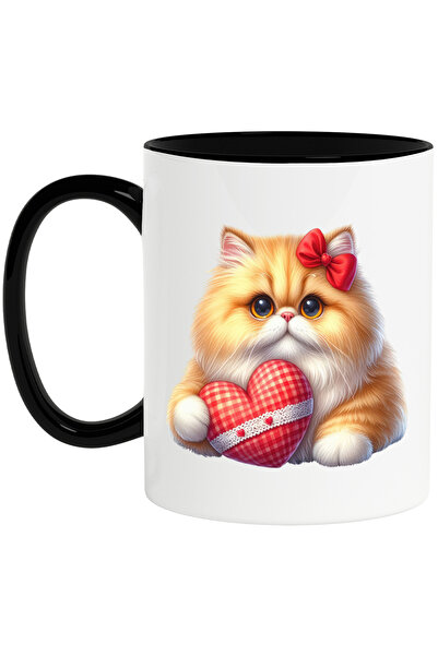 StoryGift Romania Cana cu o pisicuta portocalie | ilustratie | tine o inimioa...