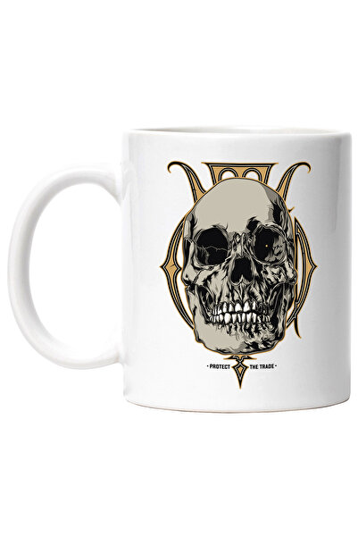 StoryGift Romania Cana Cu Mesaj In Engleza Protect The Trade, Craniu, Dinti, ...